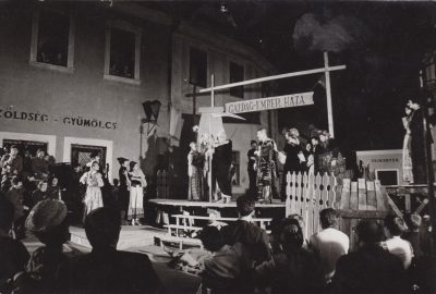 Békés András: Comico-tragoedia, 1969., Szentendrei Teátrum, Fotó: [n. n.] (1969). Lelőhely: Dunaparti Művelődési Ház, HUNGART © 2019