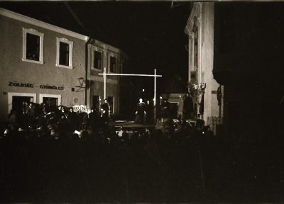 Békés András: Comico-tragoedia, 1970., Szentendrei Teátrum, Fotó: Gajzágó Jolán [talán 1970.], Lelőhely: Ferenczy Múzeumi Centrum, Történeti gyűjtemény